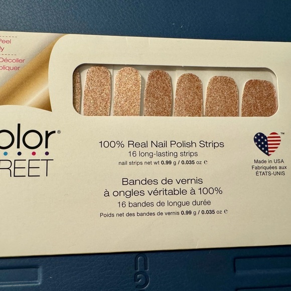 Color Street Other - Color Street Mojave Gold Nail Polish Strips